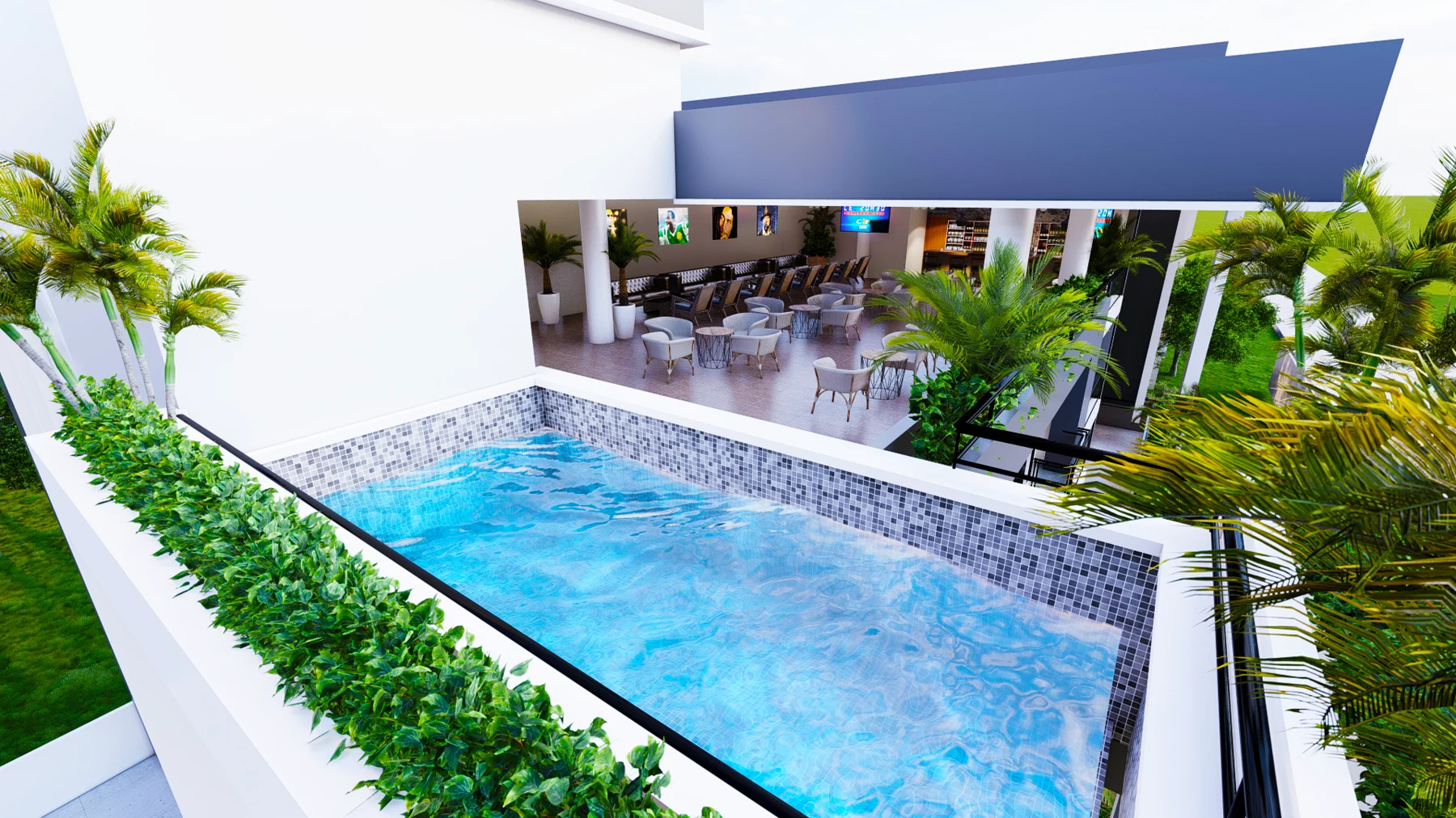 Piscine et terrasse