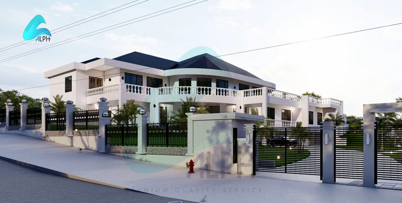 Villa sur rue